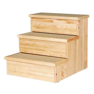 Natural Birch Wooden Pet Stairs