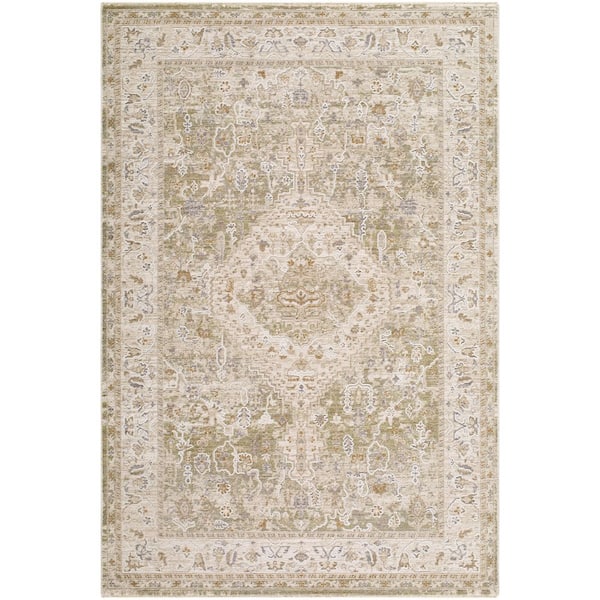 Seclusion SCN-2300 5 ft. x 7 ft. Green Machine Woven Area Rug