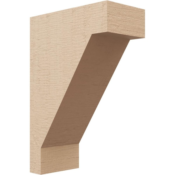 Ekena Millwork 5 in. x 15 in. x 10 in. Classic Burlington Rough Cedar Woodgrain TimberThane Corbel, Primed Tan