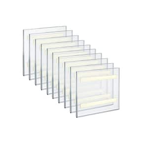 5.5 in. x 5.5 in. Acrylic Clear Wall U Frame with Adhesive Tape (10-Pack)