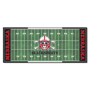University of Nebraska 3 ft. x 6 ft. Football Field Runner Rug