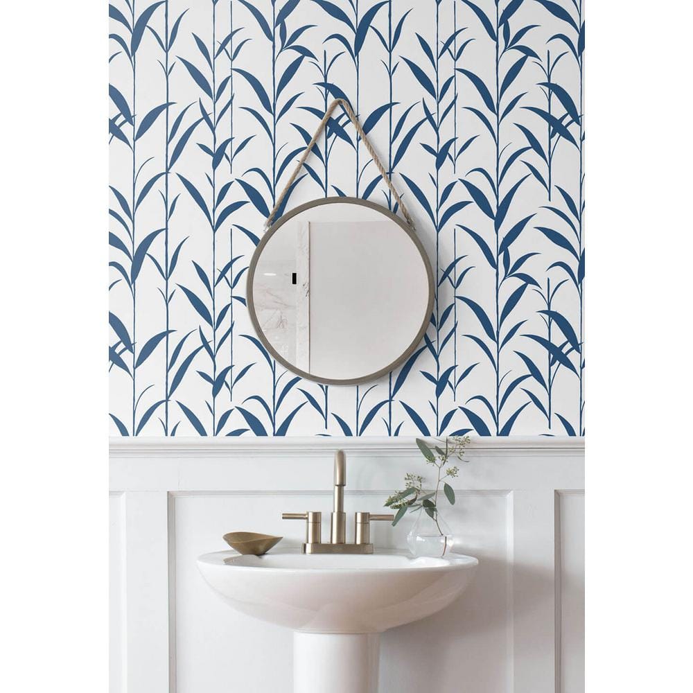 NextWall Bamboo Leaves Peel and Stick Wallpaper