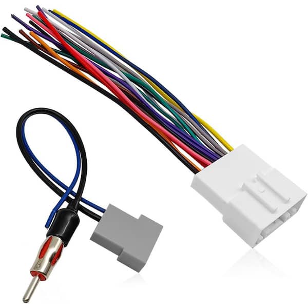 Car Radio Wiring Harness With USB & AUX – Aftermarket Stereo Install Kit WH-0012-1 (Fits Many Models)