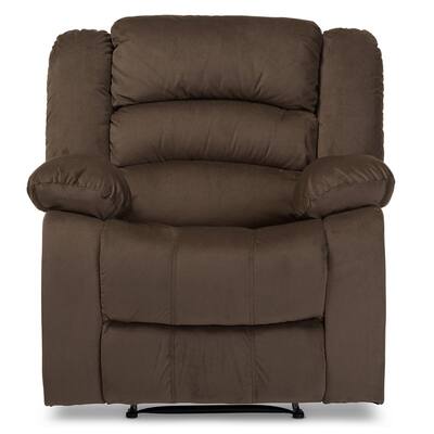 Hollace Taupe Fabric Upholstered Recliner