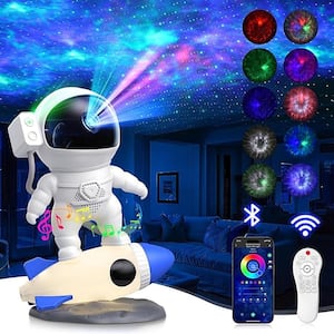 1920 x 1080 Astronaut Galaxy Projector, Star Nebula Projector with Rocket Lamp with 50 Lumens
