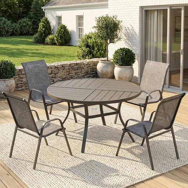 White 3-Piece Rust-Resistant Cast Aluminum Outdoor Bistro Set