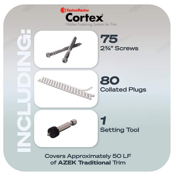 FastenMaster Collated Cortex Hidden Fastening System for AZEK Trim