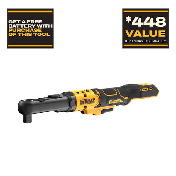 20-Volt Cordless 3/8 in. to 1/2 in. Ratchet (Tool-Only)