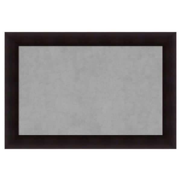 Amanti Art Portico Espresso 38 in. x 26 in. Framed Magnetic Board