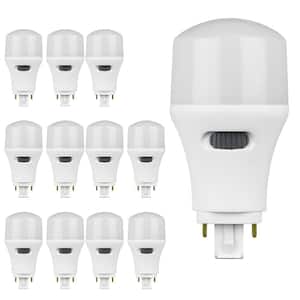 13W/18W/26W Equivalent PL Vertical 4-Pin Universal Base G24Q/GX24Q-1/-2/-3 with CCT Select LED Light Bulb (12-Pack)
