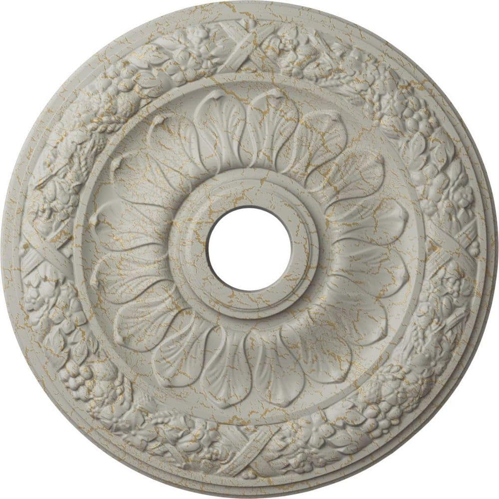 1-1/2 in. x 24 in. x 24 in. Polyurethane Swindon Ceiling Medallion, Pot of Cream Crackle price history on PriceWatchPro