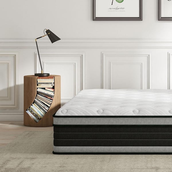 Modern Series King Medium Firm Hybrid Mattress with Memory Foam and Spring 14 in. Bed in a Box Mattress