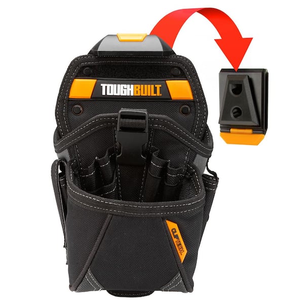 TOUGHBUILT 15-Pocket Specialist Drill Holster ClipTech Pouch in Black with No-Snag Hidden-Seam construction