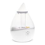 0.5 Gal. Droplet Ultrasonic Cool Mist Humidifier for Small to Medium Rooms up to 250 sq. ft. - Clear/White