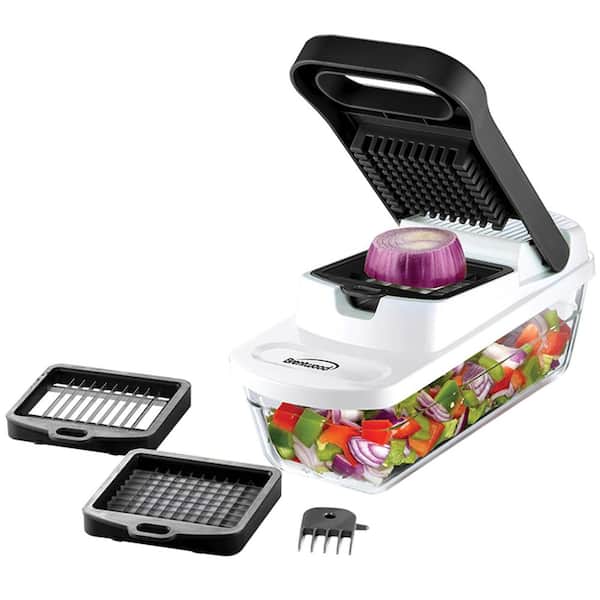 Pro Food Chopper and Vegetable Dicer with 6.3 Cup Storage Container in Black