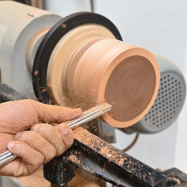 4PCS Carbide Lathe Tools with 8PCS Tungsten Carbide Cutter Insert Set, Wood Lathe Tools with Replaceable Blade