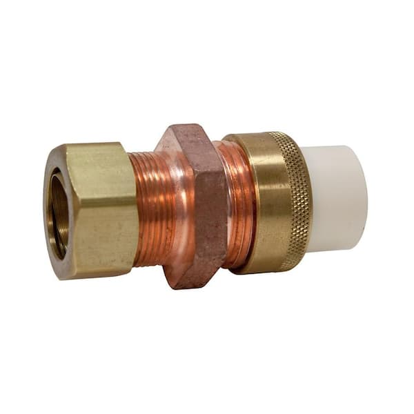 NIBCO 1/2 in. CPVC-CTS and Copper Alloy Lead-Free Slip x Compression Union