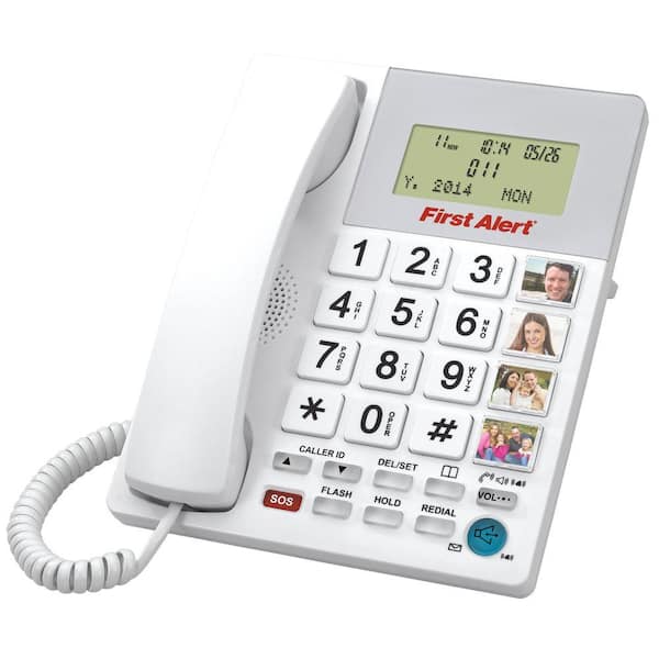 First Alert Big Button Digital Telephone with Emergency Key