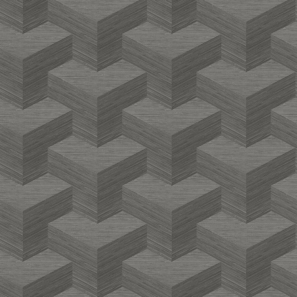 A-Street Prints Y Knot Grey Geometric Texture Vinyl Strippable Wallpaper (Covers 60.8 sq. ft.)