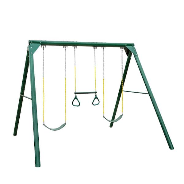 Swing-N-Slide Playsets Orbiter Wood Complete Swing Set