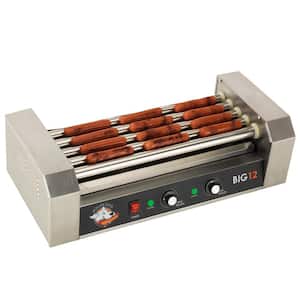 180 sq. in. Stainless Steel Hot Dog Roller Grill
