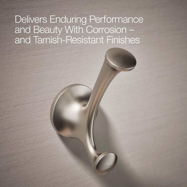 KOHLER Elliston Double Robe Hook in Brushed Nickel K-R72788-BN