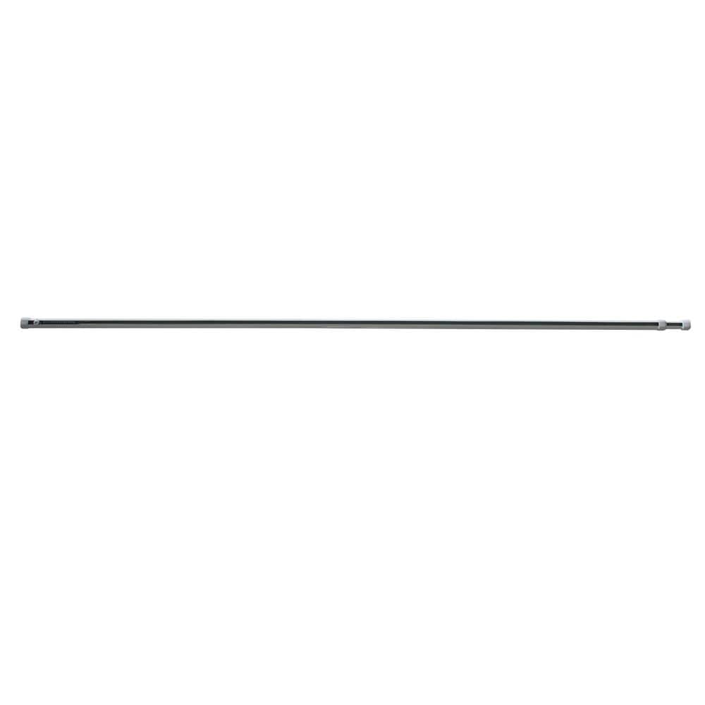 48 in. - 84 in. Tension Single Curtain Rod in White 869570 - The Home Depot