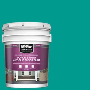 5 gal. #P450-6 Tropics Textured Low-Lustre Enamel Interior/Exterior Porch and Patio Anti-Slip Floor Paint