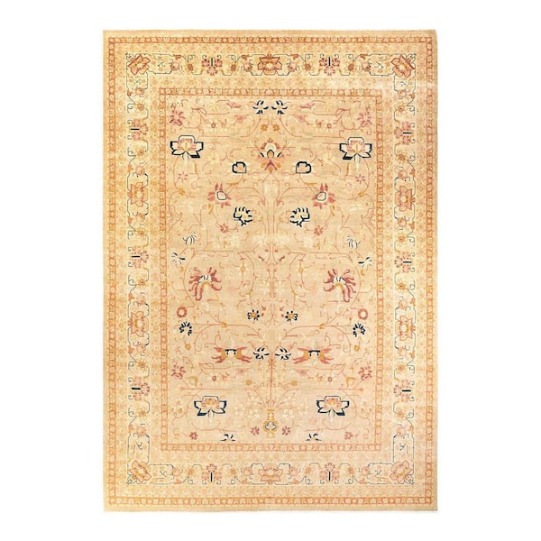 Solo Rugs Mogul One-of-a-Kind Traditional Yellow 9 ft. 10 in. x 14 ft. 6 in. Oriental Area Rug