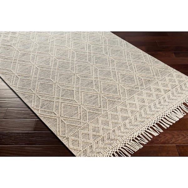 Faulkner Light Gray Tribal 9 ft. x 12 ft. Indoor Area Rug