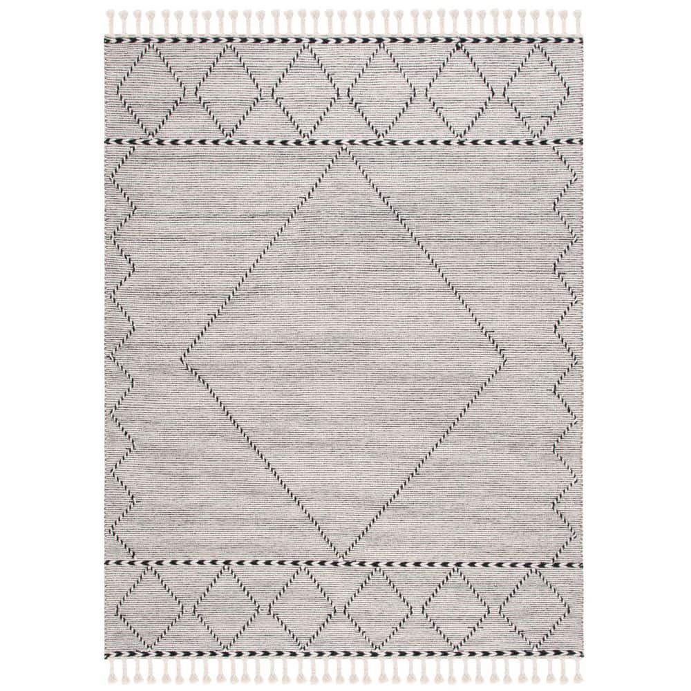 Vermont 8 ft. x 10 ft. Ivory/Black Diamond Border Area Rug price history on PriceWatchPro