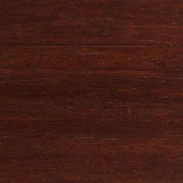 Unbranded Take Home Sample - Strand Woven Dark Mahogany Solid Bamboo Flooring - 5 in. x 7 in.