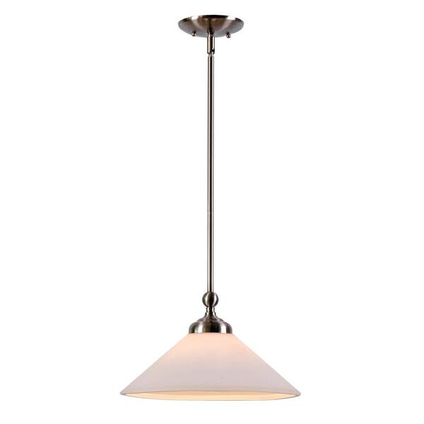 Kenroy Home Conical 1-Light Brushed Steel Pendant