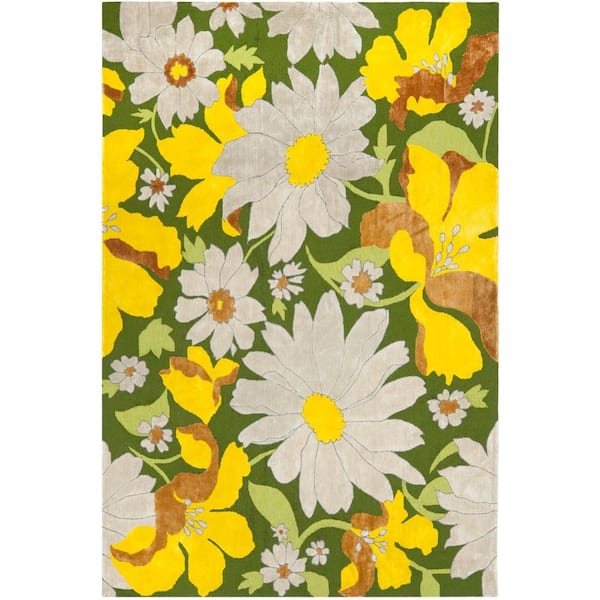 SAFAVIEH Wilton Dark Green/Multi 8 ft. x 10 ft. Area Rug