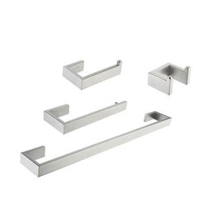 Aoibox 4-Piece Bathroom Accessories Set Stainless Steel Wall Mounted,  Brushed Nickel Finished SLMZ098 - The Home Depot