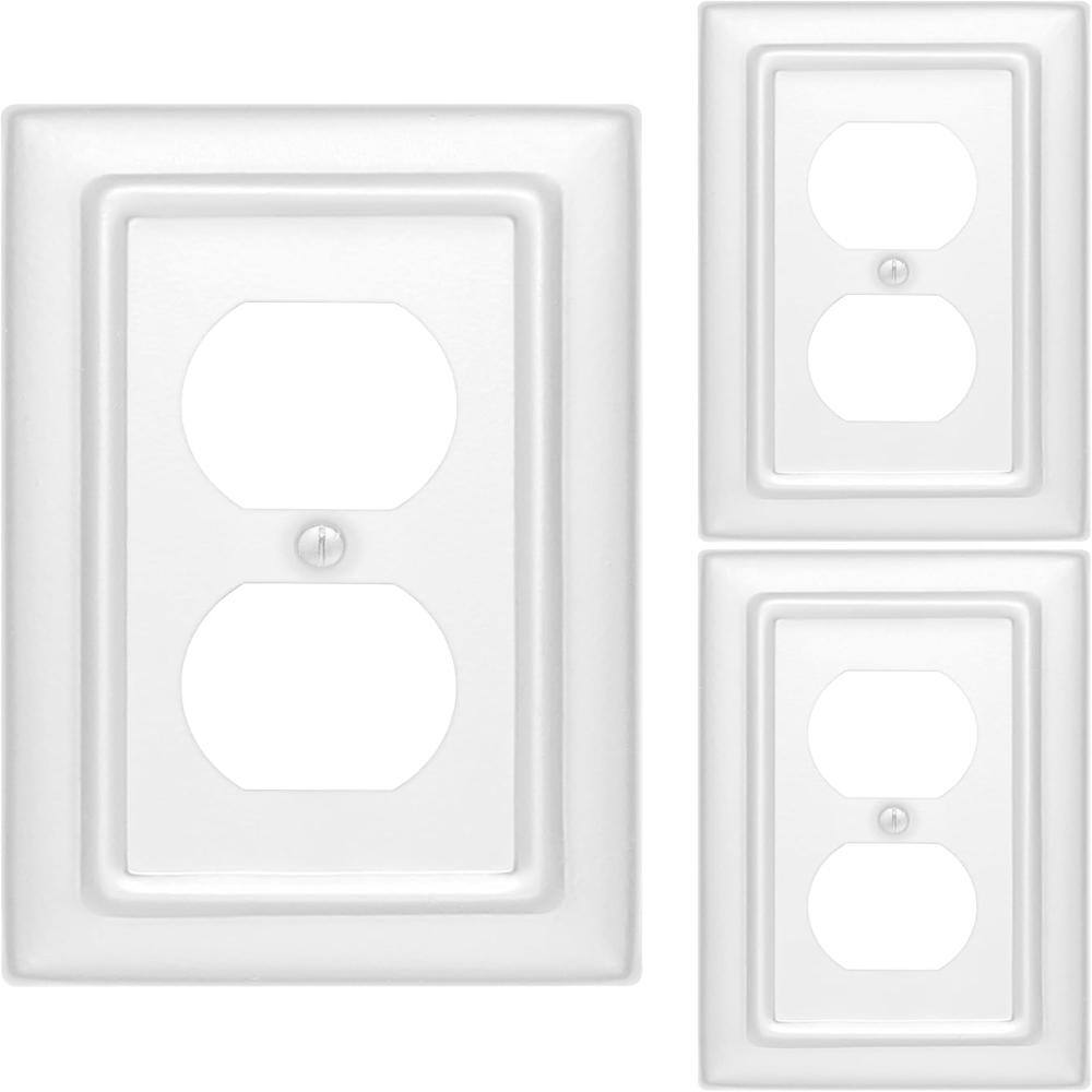 Architectural 1-Gang Classic White Duplex / Outlet Metal Wall Plate (3-Pack) price history on PriceWatchPro