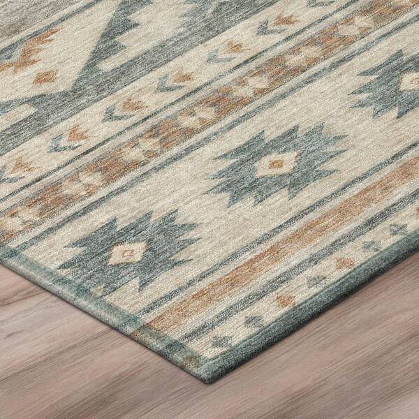 Chantille Machine Washable Indoor/Outdoor Abstract ACN3075 Gray 2 ft. x 7 ft. Runner Rug