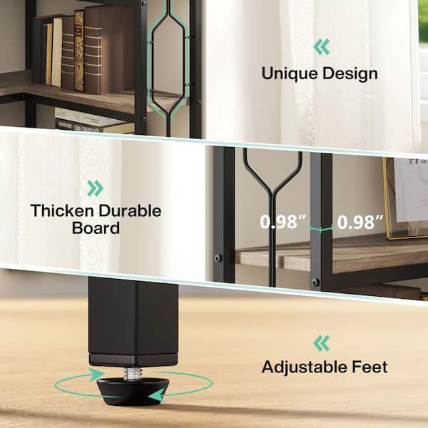 TRIBESIGNS WAY TO ORIGIN Frailey 79 in. Tall Gray Wood 7