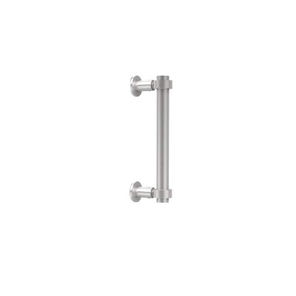 Allied Brass Contemporary 8 in. Back to Back Shower Door Pull in Satin Chrome