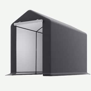 6 ft. W x 8 ft. D x 8 ft. H Metal Shed -In-A-Box Storage Shed in Gray (45 sq. ft.)