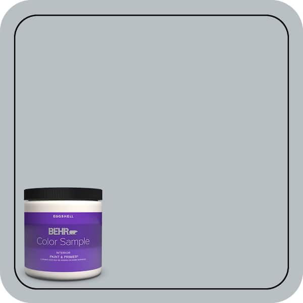 BEHR PREMIUM PLUS 8 oz. #750E-3 Skyline Steel Eggshell Enamel Interior Paint & Primer Color Sample