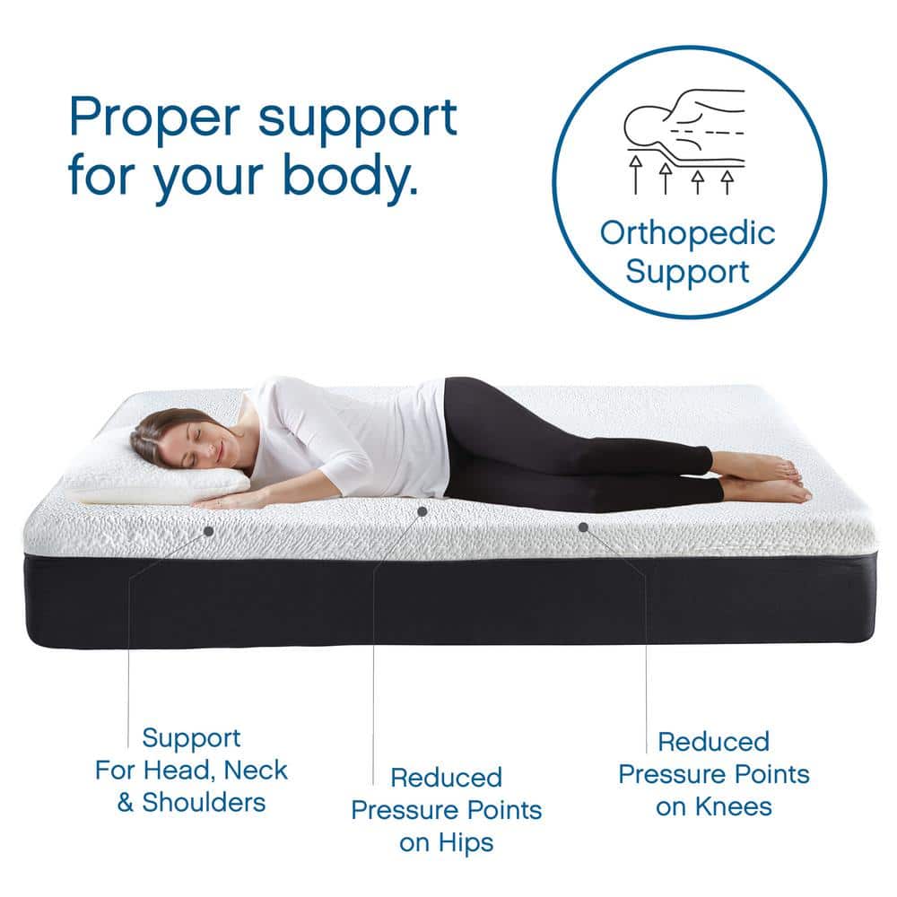 Full-Size 12 in. Gel Memory Foam Mattress - thumbnail 6