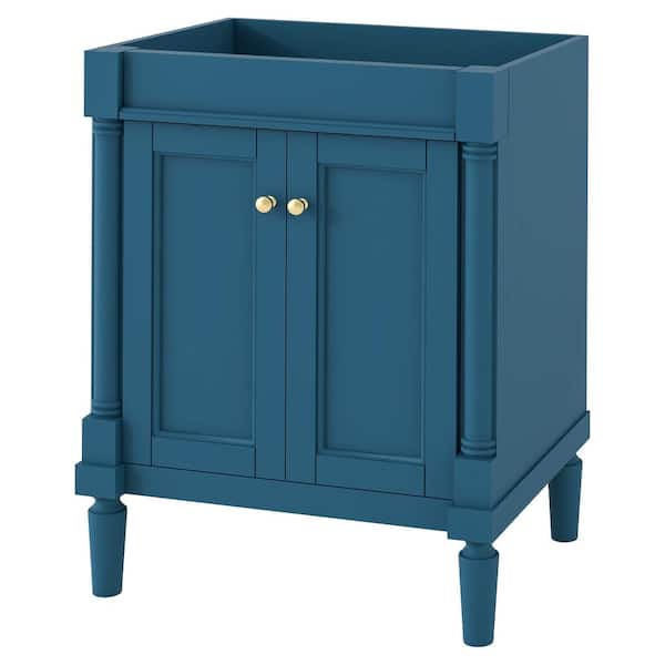 Nestfair 23.5 in. W x 17.87 in. D x 33 in. H Bath Vanity Cabinet without Top in Blue