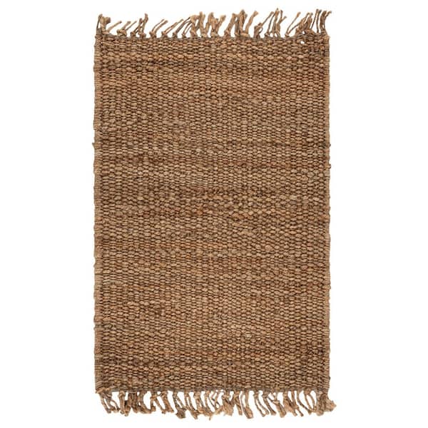 Natural Fiber 2 ft. x 3 ft. Natural Gradient Solid Color Area Rug