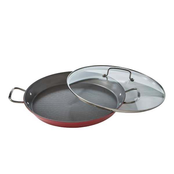  Cuisinart ASP-38CR 15-Inch Paella Pan With Lid, Red