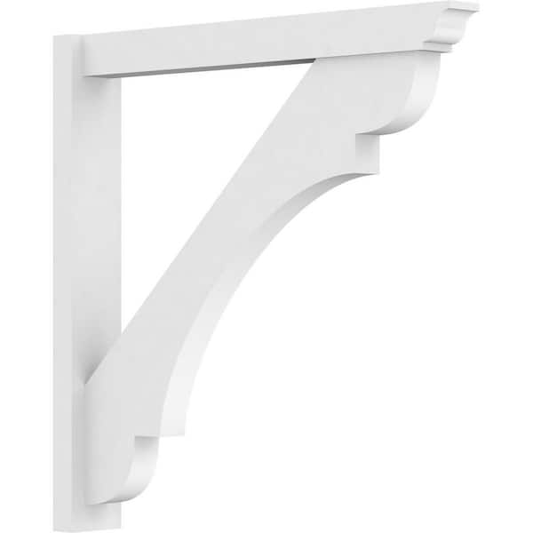 Ekena Millwork Olympic 5 in. W x 36 in. H x 36 in. D Signature Urethane Polyurethane Outlooker with Traditional Ends