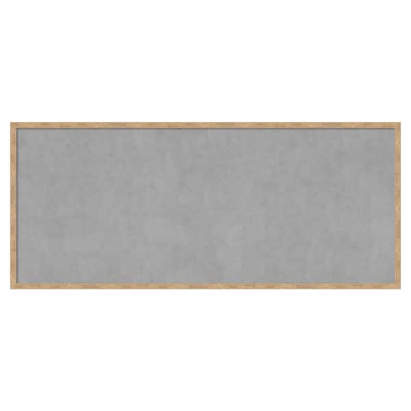 Amanti Art Imprint Light Bronze 49 in. x 21 in Framed Magnetic Board