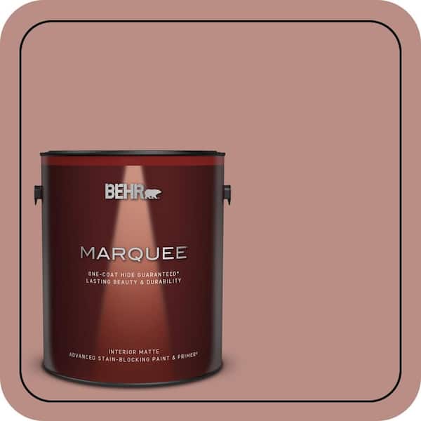 BEHR MARQUEE 1 gal. #170F-5 Brick Dust Matte Interior Paint & Primer