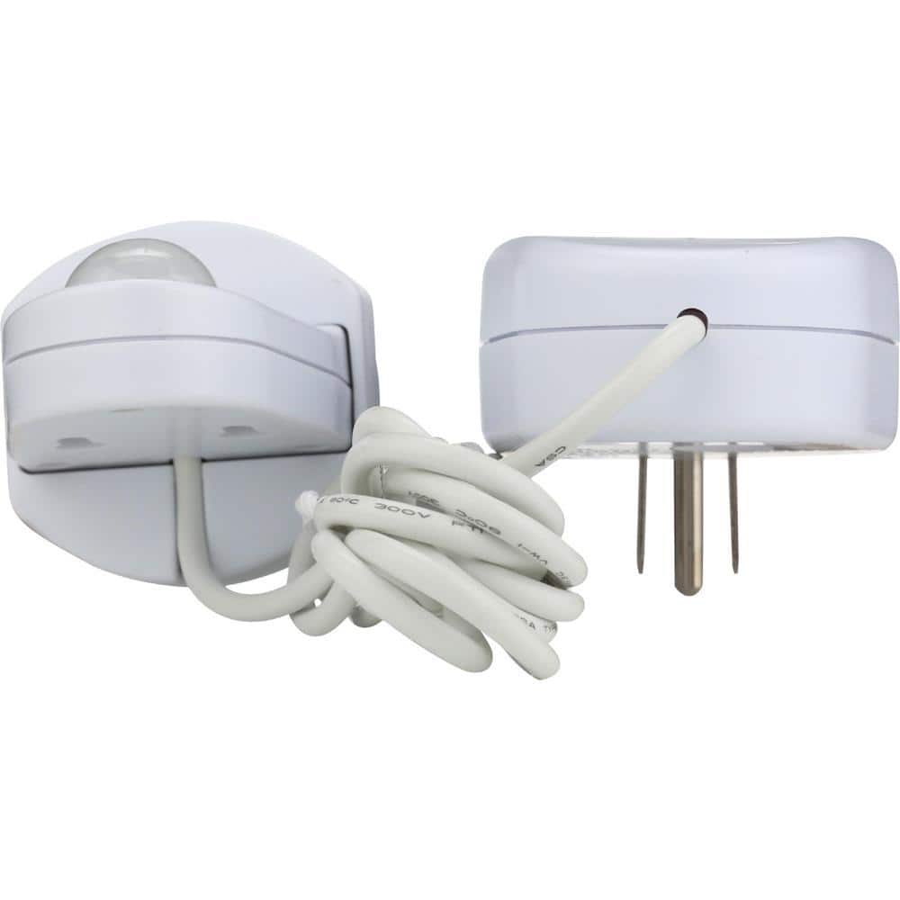White Indoor Motion Activated Light Control with 6-Foot Cord