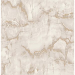 Aura Gold Marble 20.5 in. x 33 ft. Unpasted Peelable Paper Wallaper